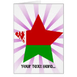 Belarus Star Greeting Card