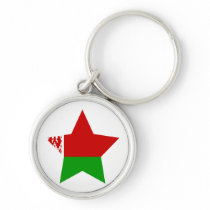 Belarus Star Keychain