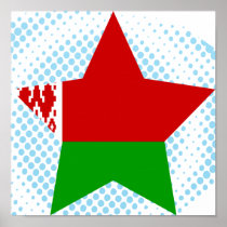 Belarus Star Poster