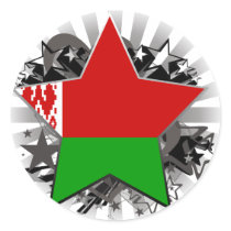 Belarus Star Stickers