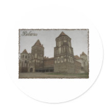 Belarus Round Stickers