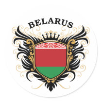 Belarus Round Sticker