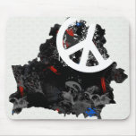 Belarus Trendy Peace Sign with Belarusian map Use Pad