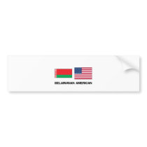 Belarusian American Bumper Sticker