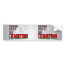Belarusian and a Champion Bumper Stickers
