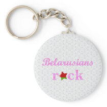 Belarusians Rock - Cute Pink Key Chain
