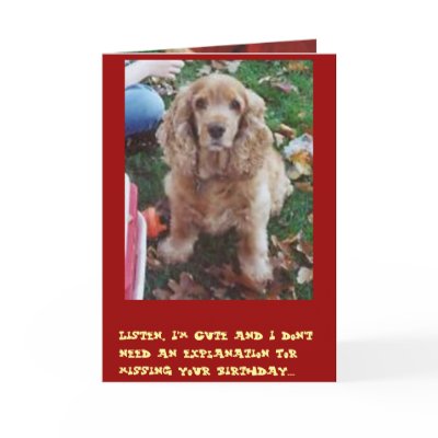 Belated B-Day Card by apuppyperson