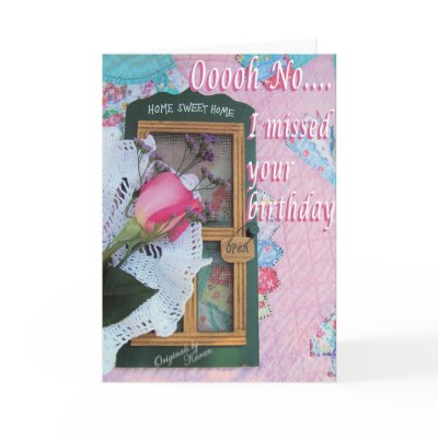 Belated Birthday card-customize it by MakaraPhotos