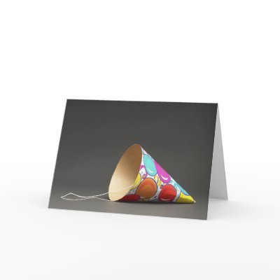 Belated Birthday Card, Party Hat by SayHello