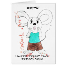 Belated Birthday Greeting Card