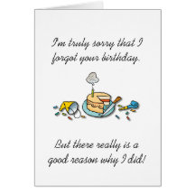 Belated Birthday Greeting Card