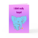 belated elephant, cards