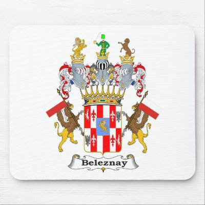 Beleznay Family Hungarian Coat of Arms Mouse Mats by NemethArt