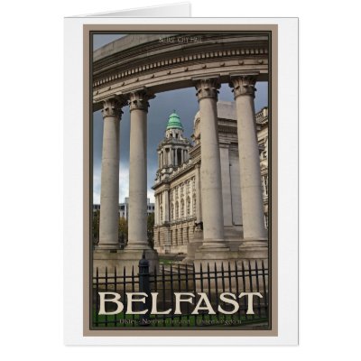 Belfast City Hall Greeting Cards by AdventureTravelArt