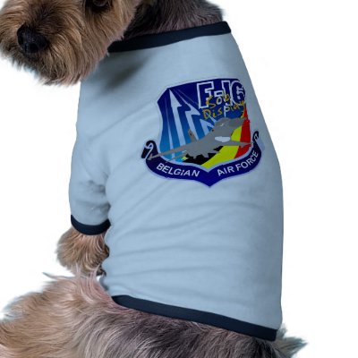 Belgian Air Froce F-16 Patch Dog Clothing by peter_pan03