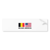 Belgian American Bumper Sticker
