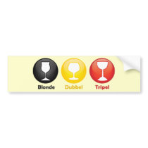 Belgian Beer Icons Bumper Stickers
