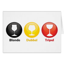 Belgian Beer Icons Greeting Card