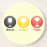 Belgian Beer Icons Drink Coaster