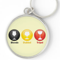 Belgian Beer Icons Key Chain