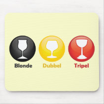 Belgian Beer Icons Mouse Pads