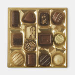 Belgian chocolate refrigerator magnet
