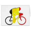 Belgian Cyclists from Belgium Bicyle Gear cards by Funkart Belgian Cyclists from Belgium Bicyle Gear cards