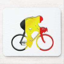 Belgian Cyclists from Belgium Bicyle Gear mousepads by Funkart Belgian Cyclists from Belgium Bicyle Gear mousepads
