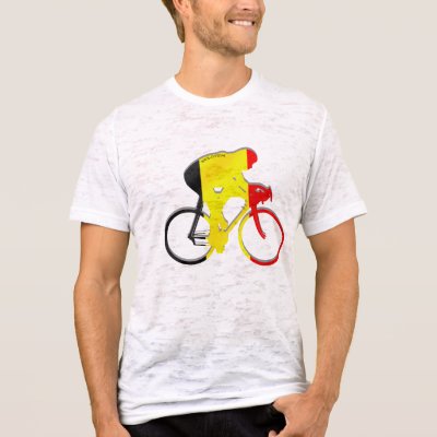 Belgian Cyclists from Belgium Bicyle Gear Shirts by Funkart
