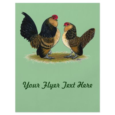 Belgian d'Anvers Bantams:  Quail Flyer Design by diane_jacky