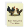 Belgian d'Anvers Bantams:  Quail Personalized Invitations