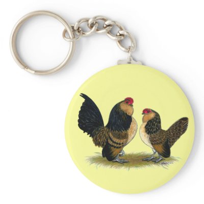 Belgian d'Anvers Bantams:  Quail Key Chain by diane_jacky
