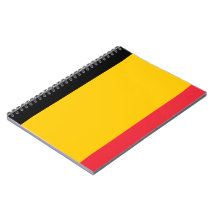 Belgian Flag Spiral Note Book