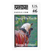 Belgian Horse Christmas Stamps