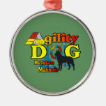 Belgian Malinois Agility Christmas Tree Ornaments