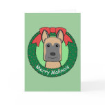 Belgian Malinois Christmas Greeting Card