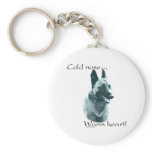 Belgian Malinois Cold Nose Warm Heart Keychain