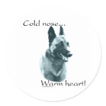 Belgian Malinois Cold Nose Warm Heart - Sticker