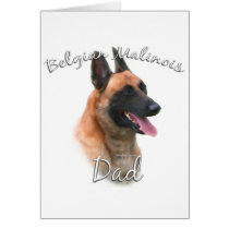 Belgian Malinois Dad 2 Greeting Card