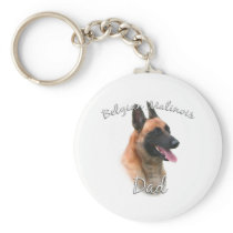 Belgian Malinois Dad 2 Keychains