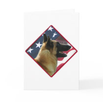 Belgian Malinois Flag 2 Card