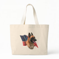 Belgian Malinois Flag Bags