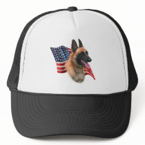 Belgian Malinois Flag Mesh Hats