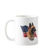 Belgian Malinois Flag Coffee Mugs