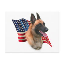 Belgian Malinois Flag Postcards