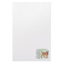 Belgian Malinois Heritage of Love Personalized Stationery