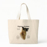Belgian Malinois History Design Tote Bags