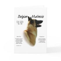 Belgian Malinois History Design Greeting Cards
