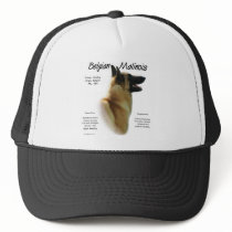 Belgian Malinois History Design Mesh Hats