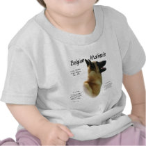 Belgian Malinois History Design T-shirts